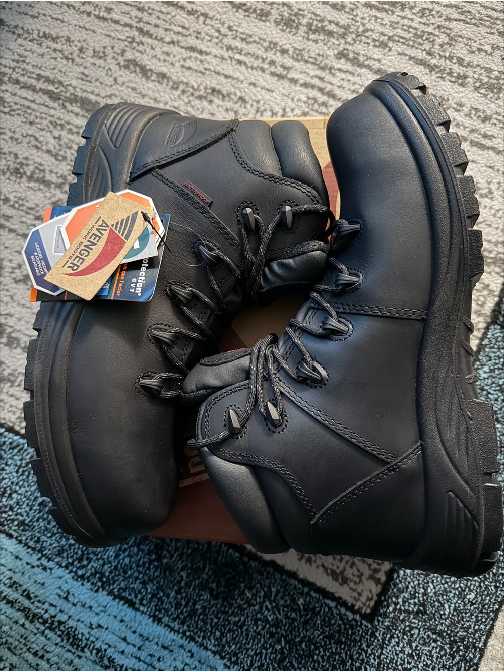 Avenger Black Men’s Safety Hiking Boots